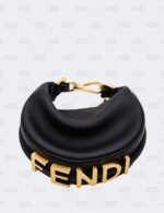 Fendi Black Nano Fendigraphy Hobo Bag