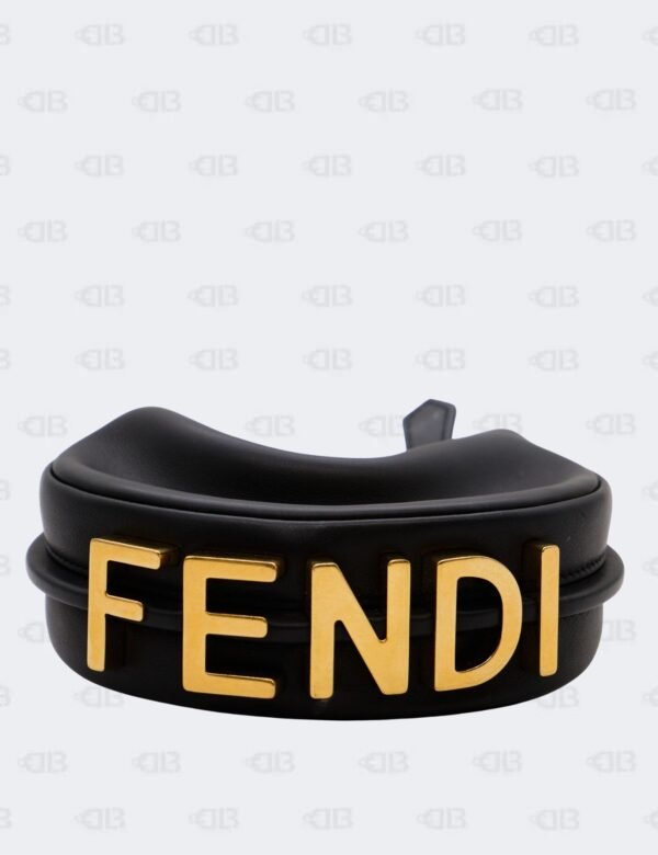 Fendi Black Nano Fendigraphy Hobo Bag