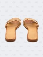 Hermes Oran Alligator Slide Flats Size 37