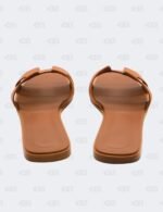 Hermes Oran Gold Epsom Slide Flats Size 39 12