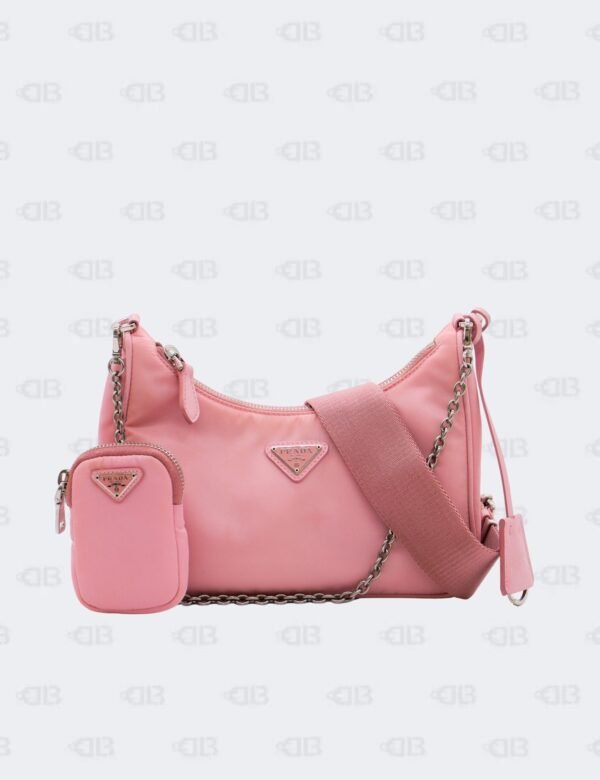 Prada Pink Re-Edition 2005 Nylon 2Way Shoulder Bag