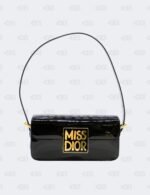 Christian Dior Black Patent Miss Dior Flap Bag