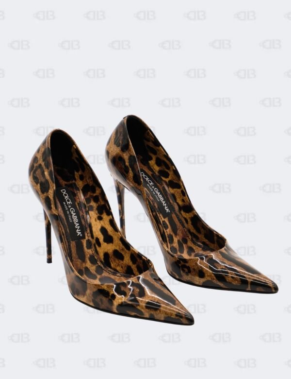 Dolce & Gabbana Leopard Print Polished Pumps Size 39