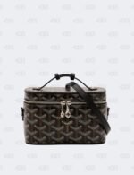Goyard Black Goyardine Coated Canvas Muse Mini Vanity Case