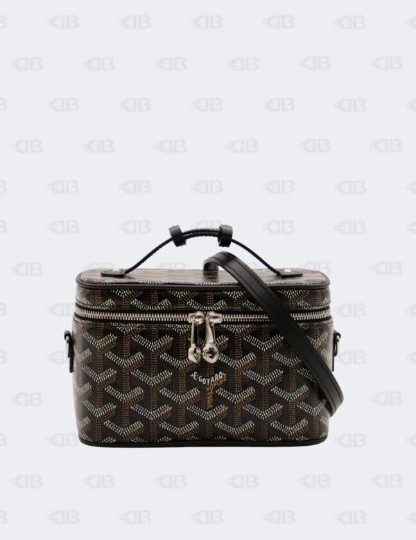 Goyard Black Goyardine Coated Canvas Muse Mini Vanity Case