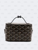 Goyard Black Goyardine Coated Canvas Muse Mini Vanity Case