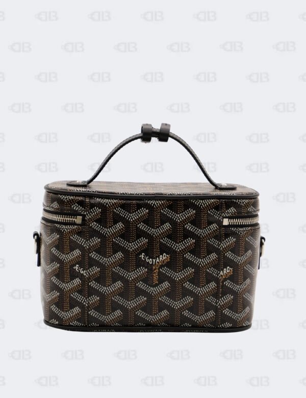 Goyard Black Goyardine Coated Canvas Muse Mini Vanity Case