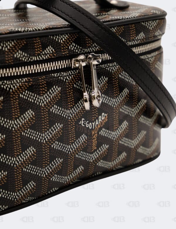 Goyard Black Goyardine Coated Canvas Muse Mini Vanity Case