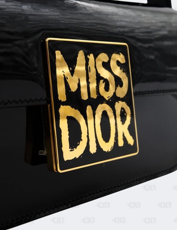 Christian Dior Black Patent Miss Dior Flap Bag