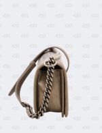 Chanel Dark Khaki Iridiscent Calfskin Quilted Crystal Medium Boy Flap Bag