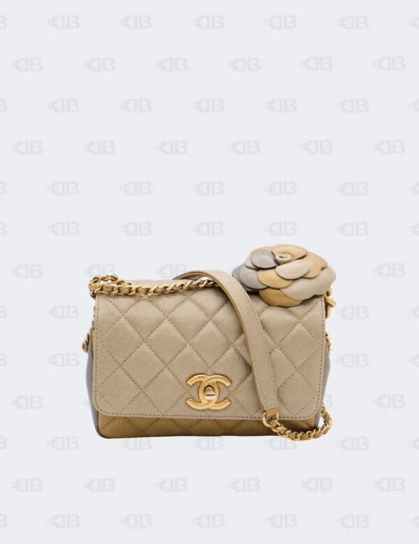 Chanel Tricolor Quilted Lambskin Leather Small Private Affair Camellia Flap Bag