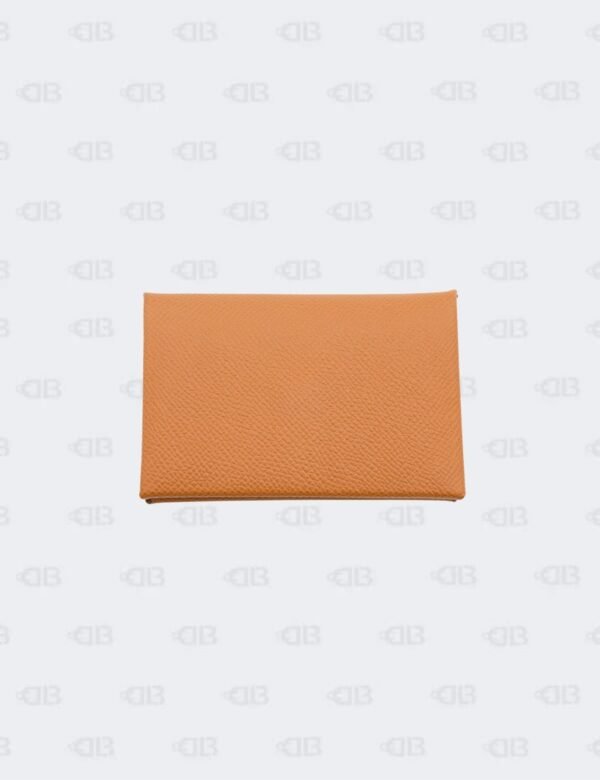 Hermes Gold Epsom Calvi Duo Card Case