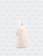 Loro Piana White Ostrich Leather Extra Pocket L19 Pouch