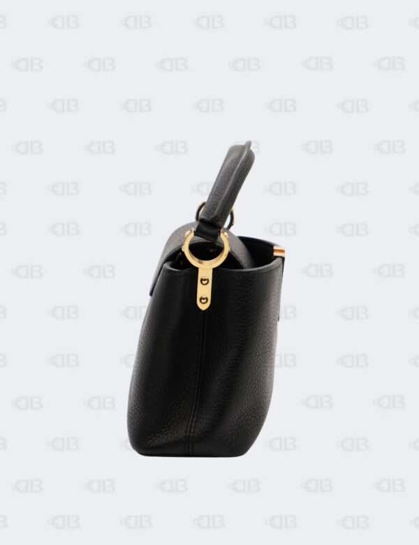 Louis Vuitton Black Taurillon Leather Mini Capucines Bag