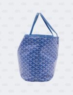 Goyard Blue Goyardine Coated Canvas with Leather Trim Saint Louis PM Tote Bag