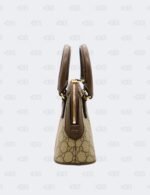 Gucci Beige/Brown Mini Ophidia GG Supreme Canvas Top Handle Bag