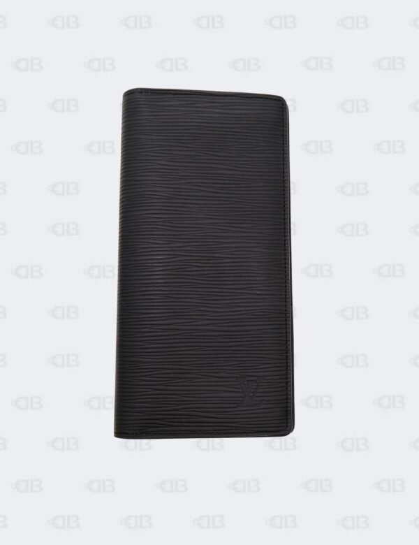 Louis Vuitto Black Epi Leather Brazza Bifold Long Wallet