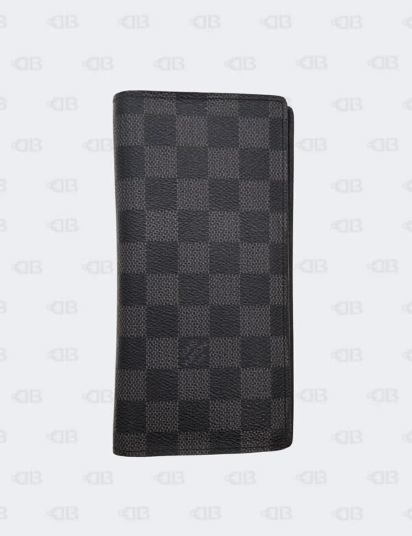 Louis Vuitto Damier Graphite Coated Canvas Brazza Long Wallet