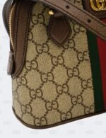 Gucci Beige/Brown Mini Ophidia GG Supreme Canvas Top Handle Bag