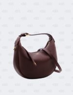 Celine Deep Burgundy Teen Lulu Grained Calfskin Leather Hobo Bag