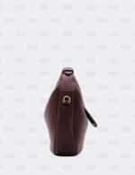 Celine Deep Burgundy Teen Lulu Grained Calfskin Leather Hobo Bag