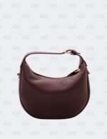 Celine Deep Burgundy Teen Lulu Grained Calfskin Leather Hobo Bag