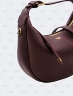Celine Deep Burgundy Teen Lulu Grained Calfskin Leather Hobo Bag