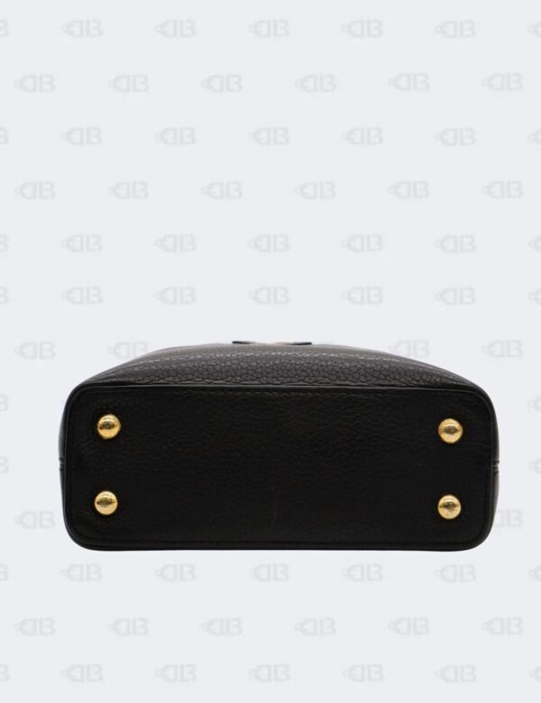 Louis Vuitton Black Taurillon Leather Mini Capucines Bag