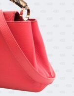 Louis Vuitton Red Taurillon Leather BB Capucines with Python Handle Bag