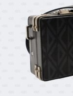 Christian Dior Black/Blue Mini Lock CD Diamond Coated Canvas Crossbody Bag