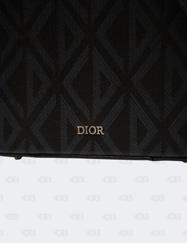 Christian Dior Black/Blue Mini Lock CD Diamond Coated Canvas Crossbody Bag