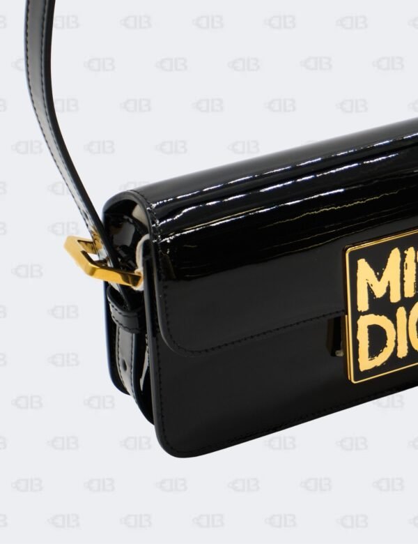 Christian Dior Black Patent Miss Dior Flap Bag