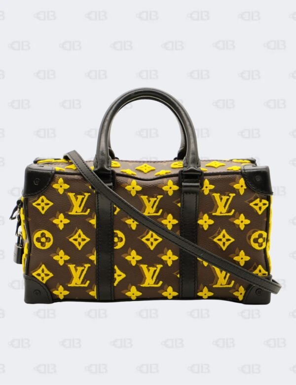 Louis Vuitton Yellow/Brown Monogram Coated Canvas Tuffetage Speedy Trunk