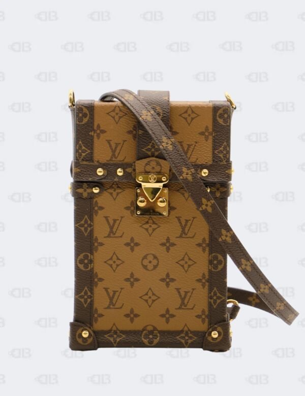 Louis Vuitton Pochette Trunk Vertical Brown MonogramReverse Canvas Shoulder Bag