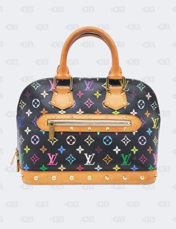 Louis Vuitton x TM Black Multicolor Monogram Alma PM Handbag