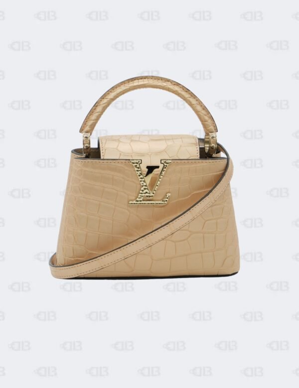 Louis Vuitton Limited-Edition Bag in Rose Gold Alligator Leather