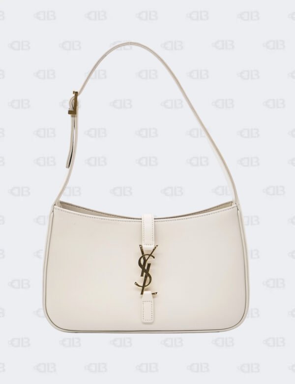 Yves Saint Laurent White Le 5 À 7 Small Hobo Shoulder Bag