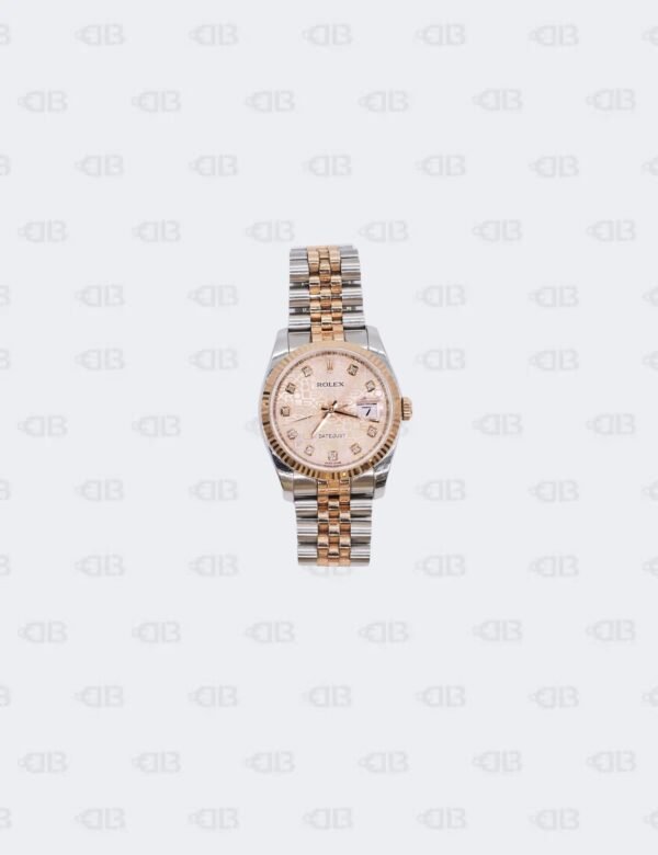 Rolex 18k Rose Gold/Steel Jubilee Motif Dial with Diamond