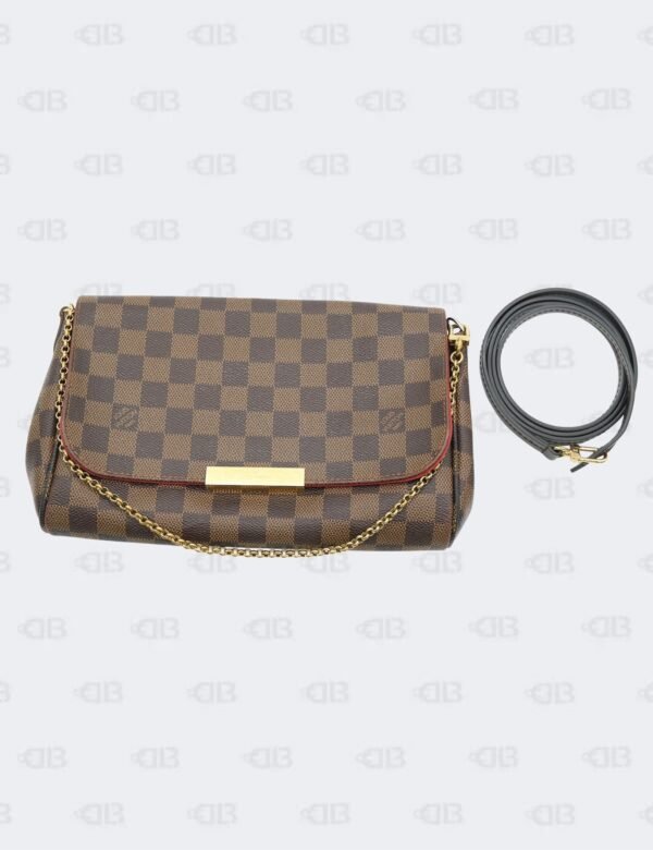 Louis Vuitton Damier Ebene Favourite MM Crossbody Bag