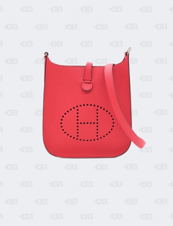 Hermes Rouge Radieux Epsom Sellier Evelyne TPM Palladium Hardware