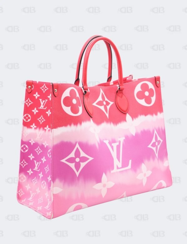 Louis Vuitton Monogram Escale Rouge/Pink Tie-Dye OnTheGo GM Tote Bag