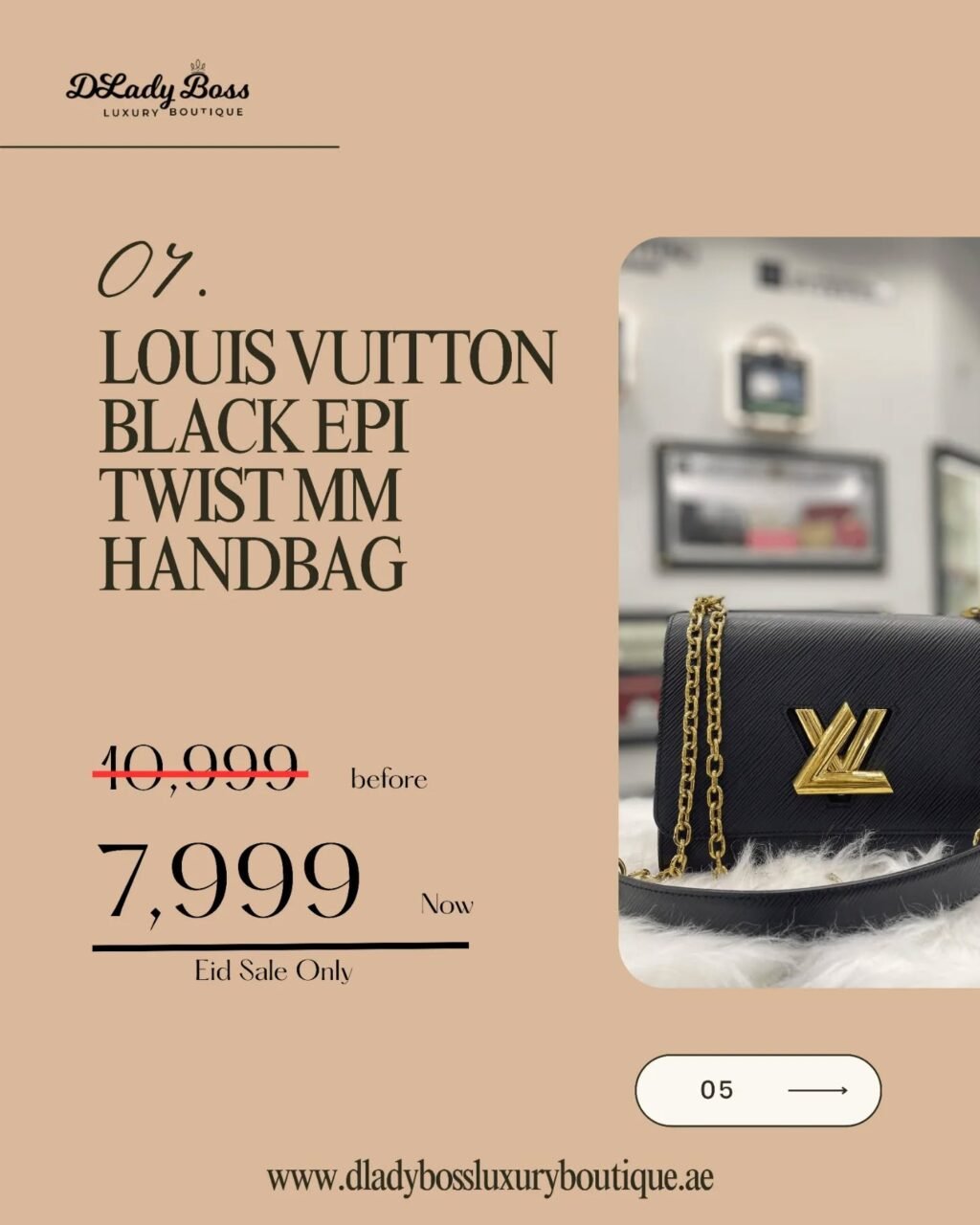 Instagram post from dladyboss_luxury_boutique. This post is in position 4.