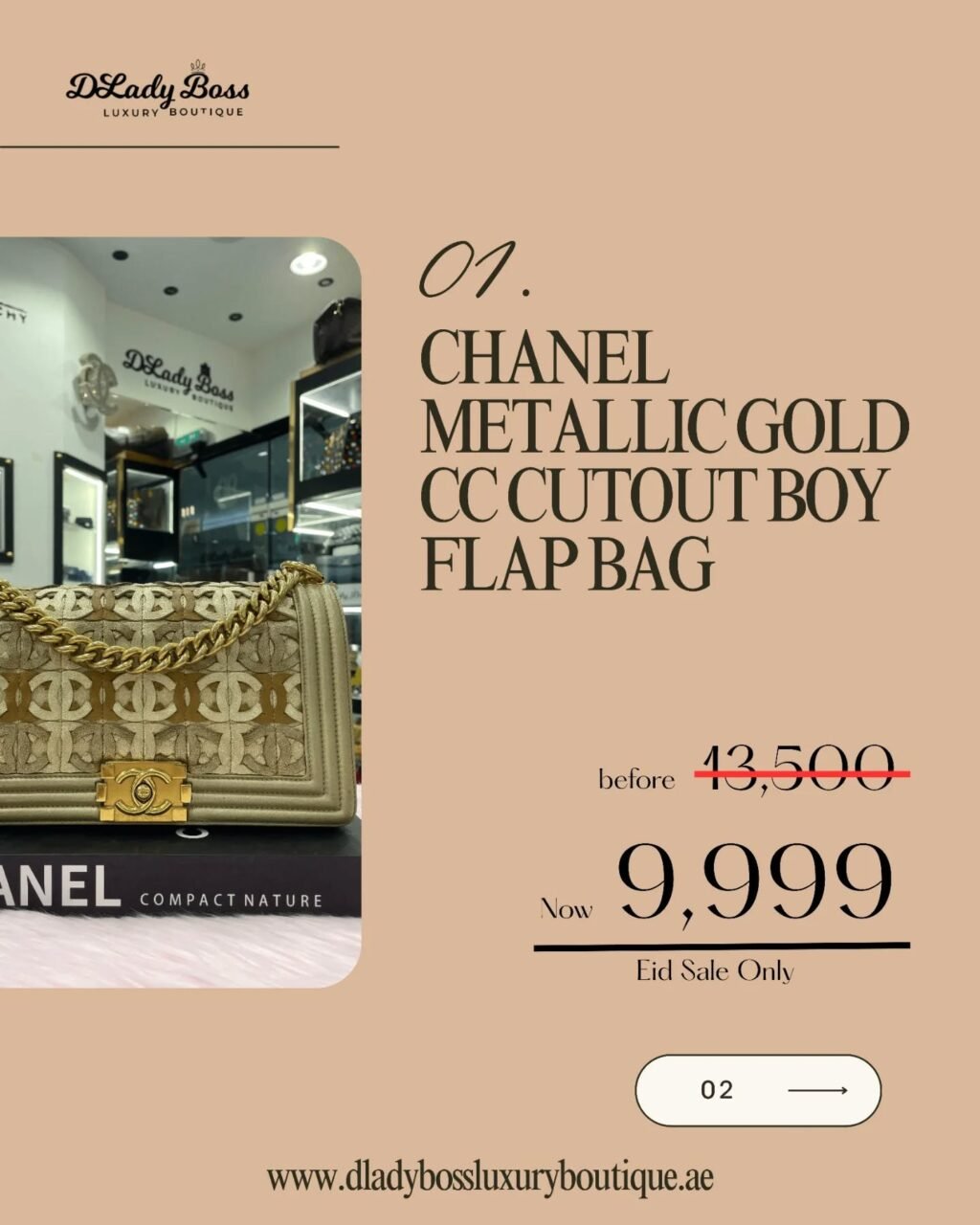 Instagram post from dladyboss_luxury_boutique. This post is in position 1.