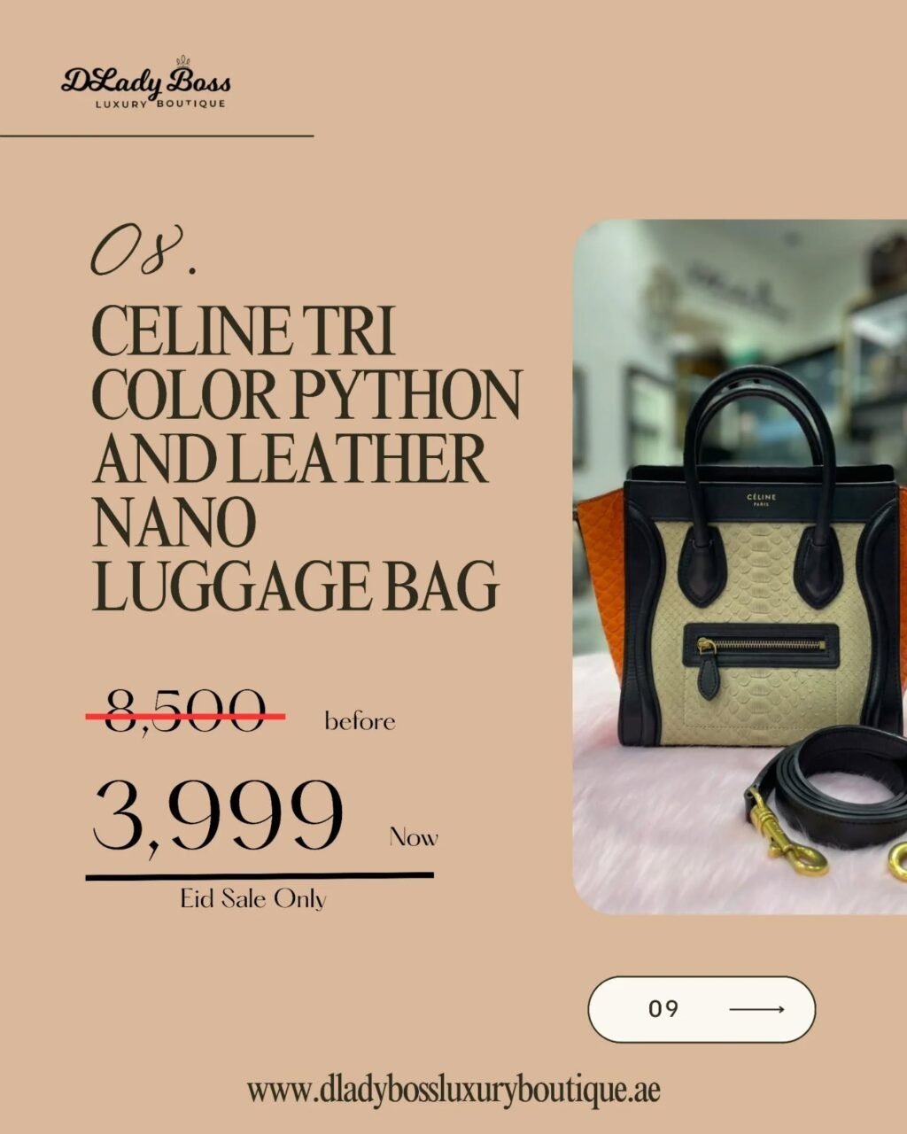 Instagram post from dladyboss_luxury_boutique. This post is in position 8.