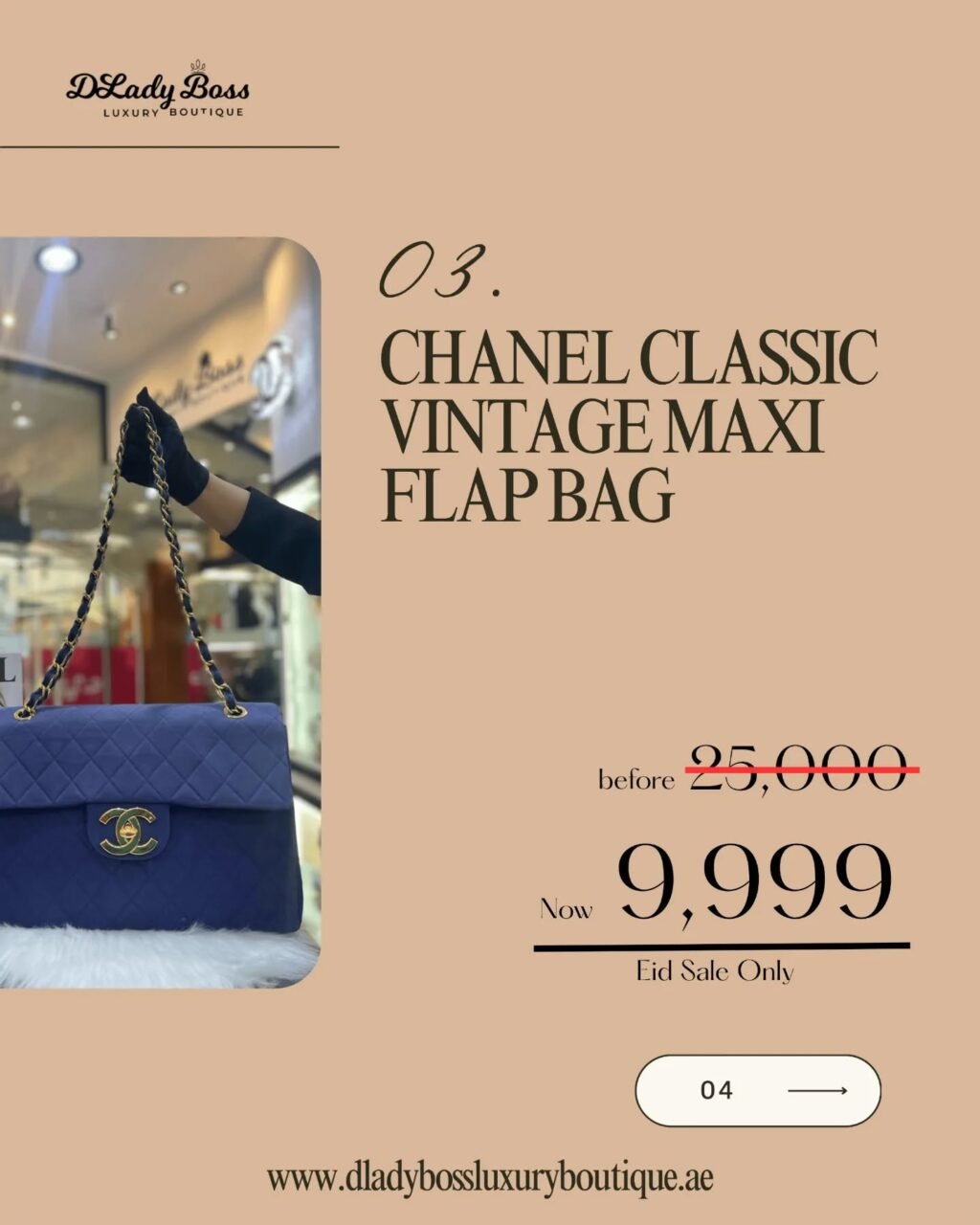 Instagram post from dladyboss_luxury_boutique. This post is in position 3.